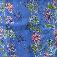 ผ้าปาเต๊ะอินโดนีเซีย ผ้าถุงลายสวยๆสีน้ำเงินเข้มผ้าโสร่งบาติก