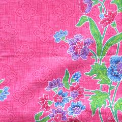 ผ้าปาเต๊ะอินโดนีเซีย ปาเต๊ะอินโดสีชมพูผ้าถุงสำเร็จรูป