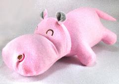 ตุ๊กตาสัตว์ ตุ๊กตา Hippo สีชมพูฮิปโปโปเตมัส
